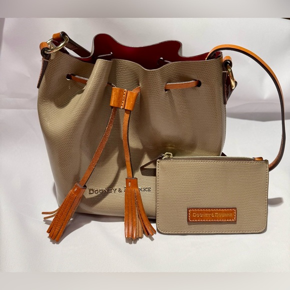 Dooney & Bourke Handbags - Dooney & Bourke Serena Drawstring Bucket Bag with Attached Pouch - 2015-2016